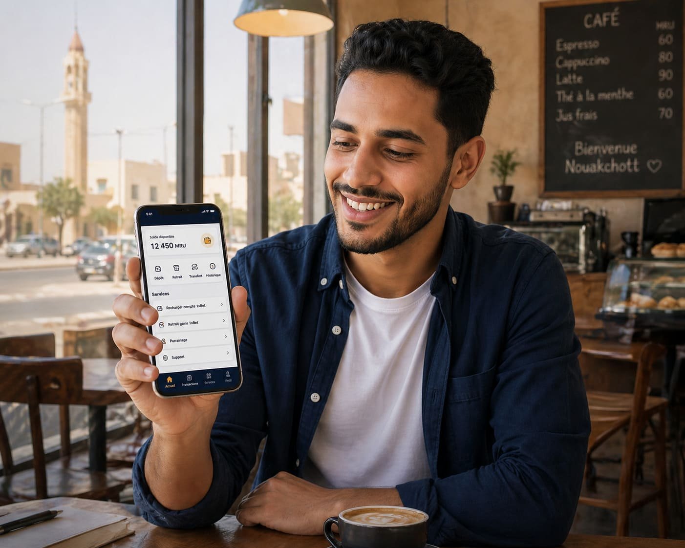 وكيل 1xBet موريتانيا يعمل على تطبيق MobCash من نواكشوط